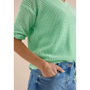 Kép 6/7 - Pulóver - TOS_Crochet V-neck - 26FS