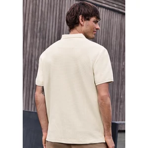 Kép 2/6 - Póló - structured Polo T-Shirt, washe - 2605