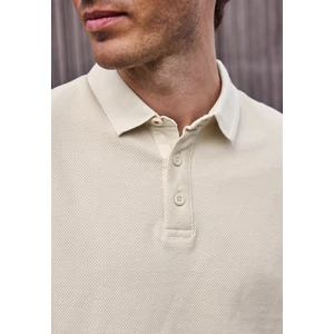 Kép 6/6 - Póló - structured Polo T-Shirt, washe - 2605