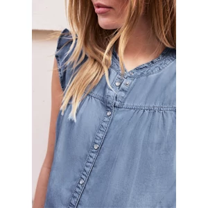 Kép 6/6 - Blúz-Ing - SE_LTD QR Washed buttoned blou - 26FS