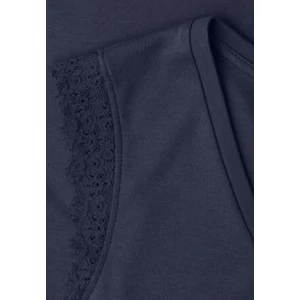 Kép 5/7 - Póló - StudFo_V-neck top w.lace frFll - 2606