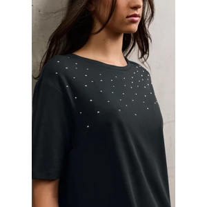 Kép 4/6 - OTLT Ruha - T-Shirt Dress w. rivet artwork 2508