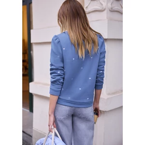 Kép 3/6 - Póló - heart embroidery shirt w.gathe 2602