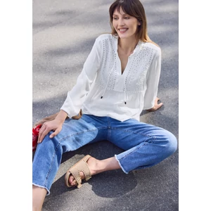 Kép 6/7 - Blúz-Ing - SE_Crinkled tunic blouse w emb - 2605