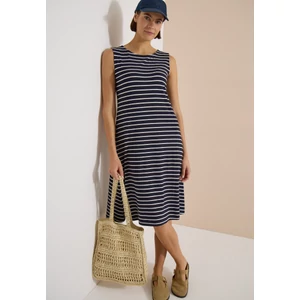 Kép 1/7 - Ruha - Jersey Sleeveless Stripe Dress - 2607
