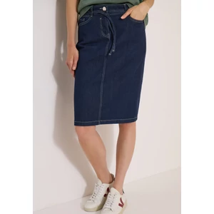 Kép 7/7 - Szoknya - Style Denim Skirt MIDI Rinsed - 2607