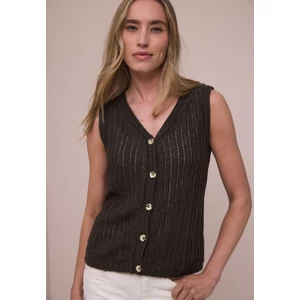Kép 1/7 - Ing - knit look v-neck vest - 2604
