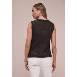 Kép 2/7 - Ing - knit look v-neck vest - 2604