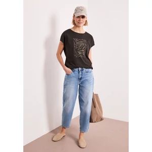 Kép 3/6 - Ing - partprint shirt w.dropped shou - 2604
