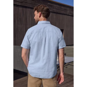 Kép 2/6 - ING - 2 tone cotton linen shortsleev - 2604