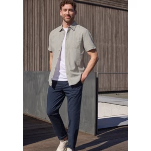 Kép 3/7 - ING - 2 tone cotton linen shortsleev - 2604