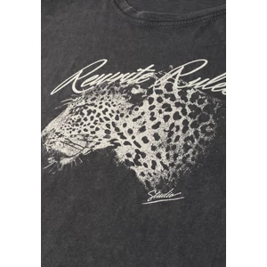 Kép 5/6 - Póló - Studio_Washed leo partprint sh - 2607