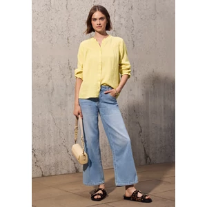 Kép 4/6 - Blúz-Ing - Buttoned muslin blouse w frill 2505