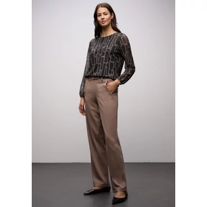 Kép 4/6 - Ing - printed mesh shirt w.gathered 2511