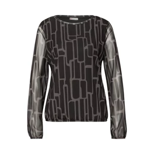 Kép 5/6 - Ing - printed mesh shirt w.gathered 2511