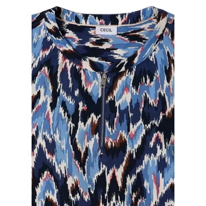 Kép 6/6 - Blúz - Zipper Print Blouse 2602