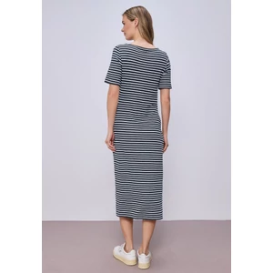 Kép 3/5 - Ruha - Knot Jersey Dress_AOP 2603