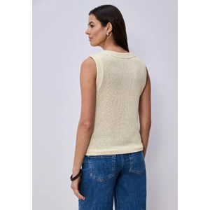 Kép 2/7 - Ing - knit look v-neck vest - 2603