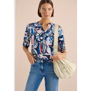 Kép 3/7 - Blúz - TOS Splitneck Print Blouse - 26FS