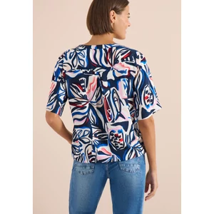 Kép 2/7 - Blúz - TOS Splitneck Print Blouse - 26FS