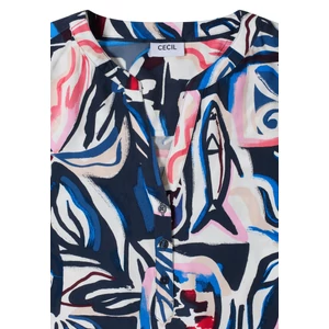 Kép 5/7 - Blúz - TOS Splitneck Print Blouse - 26FS