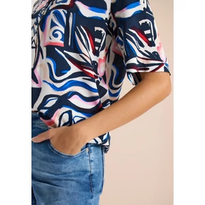 Kép 7/7 - Blúz - TOS Splitneck Print Blouse - 26FS
