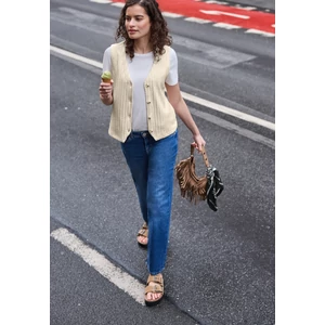 Kép 3/7 - Póló - knit look rib vest - 2603