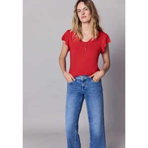 Kép 7/7 - Póló - shirt w.button panel and volan - 2604