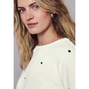 Kép 7/7 - Póló - allover heart print shirt - 2604