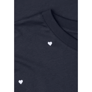 Kép 5/7 - Póló - allover heart print shirt - 2604
