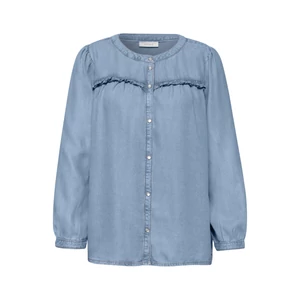 Kép 4/6 - Blúz-Ing - SE_Washed tunic blouse w frill - 2604