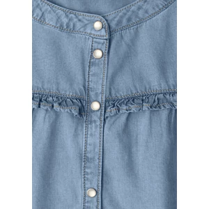 Kép 5/6 - Blúz-Ing - SE_Washed tunic blouse w frill - 2604