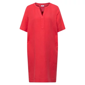 Kép 4/7 - Ruha - LI/CV_Solid Split Neck Dress - 2605