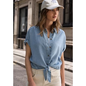 Kép 6/6 - Blúz-Ing - Studio Style Blouse,light blue - 2605