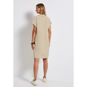 Kép 3/6 - Ruha - EOS_Viscose Shirt Dress_Solid 2505
