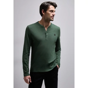 Kép 1/6 - Póló - Popcorn Piquee longsleeve henl 2411