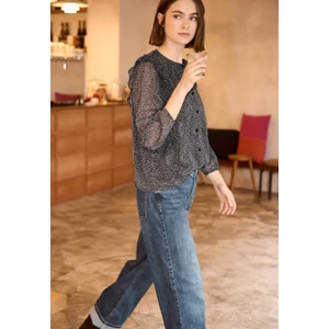 Kép 4/6 - Blúz-Ing - Buttoned chiffon tunic blouse 2602