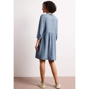 Kép 2/6 - Ruha - washed Tunic Dress w frill Det - 2605