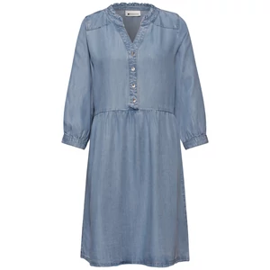 Kép 3/6 - Ruha - washed Tunic Dress w frill Det - 2605