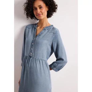 Kép 5/6 - Ruha - washed Tunic Dress w frill Det - 2605