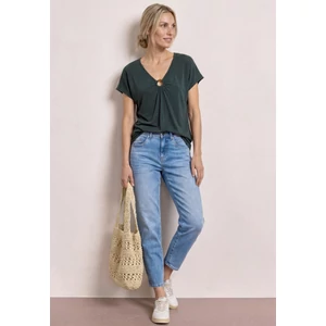 Kép 3/6 - Ing - silk look shirt w.deco detail - 2605