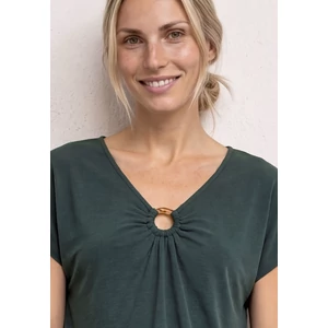 Kép 6/6 - Ing - silk look shirt w.deco detail - 2605