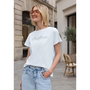 Kép 7/7 - Póló - SE_embroidered wording shirt - 2605