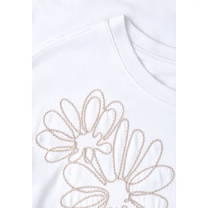 Kép 5/5 - Póló - embroidered flower shirt - 2605