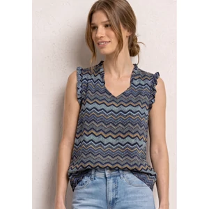 Kép 6/6 - Blúz - EOS_AOP Top w. frills - 2606