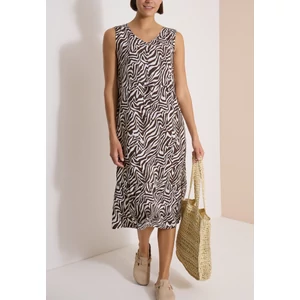 Kép 3/7 - Ruha - EOS_small Zebra Print Midi Dre - 2606