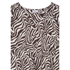 Kép 5/7 - Ruha - EOS_small Zebra Print Midi Dre - 2606