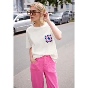 Kép 1/6 - Póló - Studio_Shirt w.colorful croche - 2606