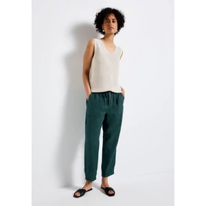 Kép 4/7 - Nadrág - SOL_Paperbag Solid HW slim leg 2504