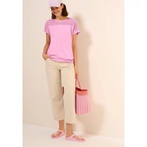 Kép 4/6 - Ing - Solid Mesh Mix T-Shirt 2504